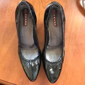 Black Size 9 Prada 2.5” Heels